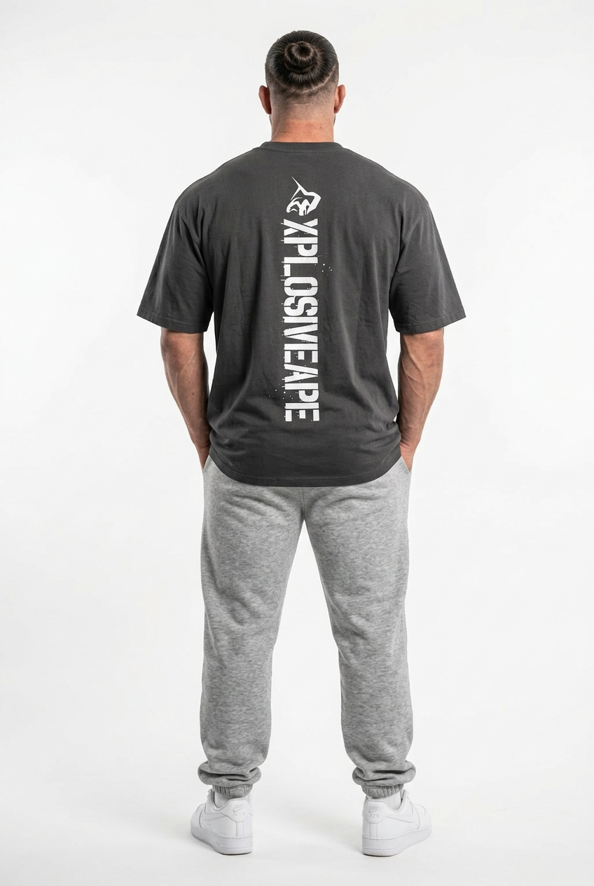 XAPE Killswitch V2 Oversized Tee - Charcoal