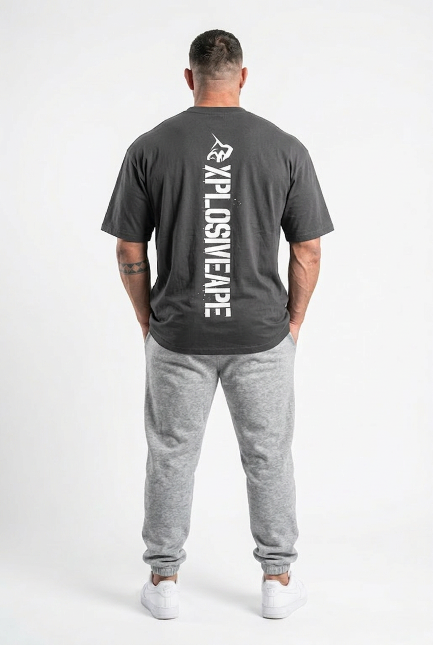 XAPE Killswitch V2 Oversized Tee - Charcoal