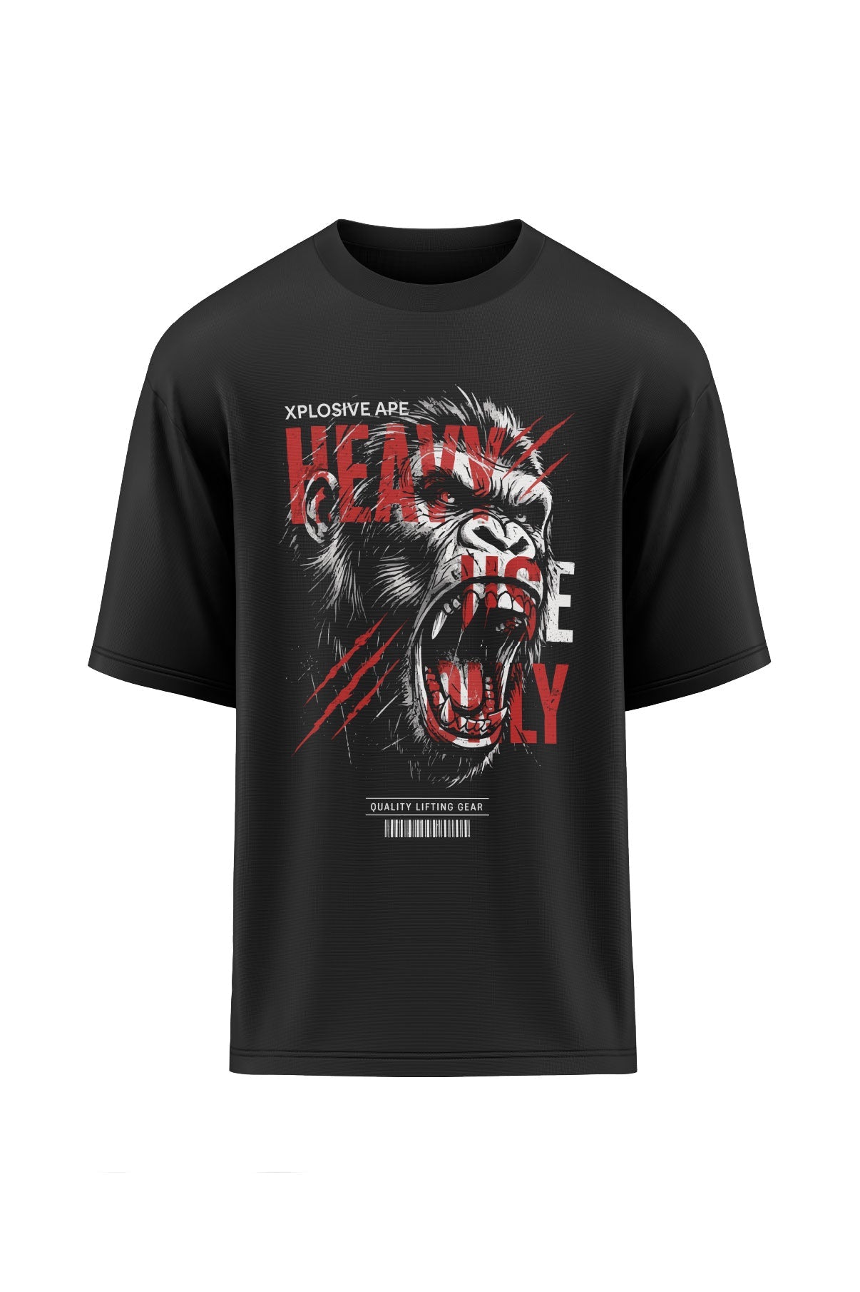 XAPE Heavy Use Only Oversized Tee - Black