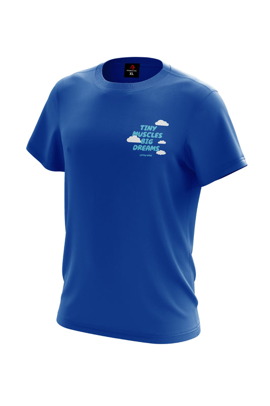 Little Apes Tiny Muscles Big Dreams V2 Tee - Royal Blue