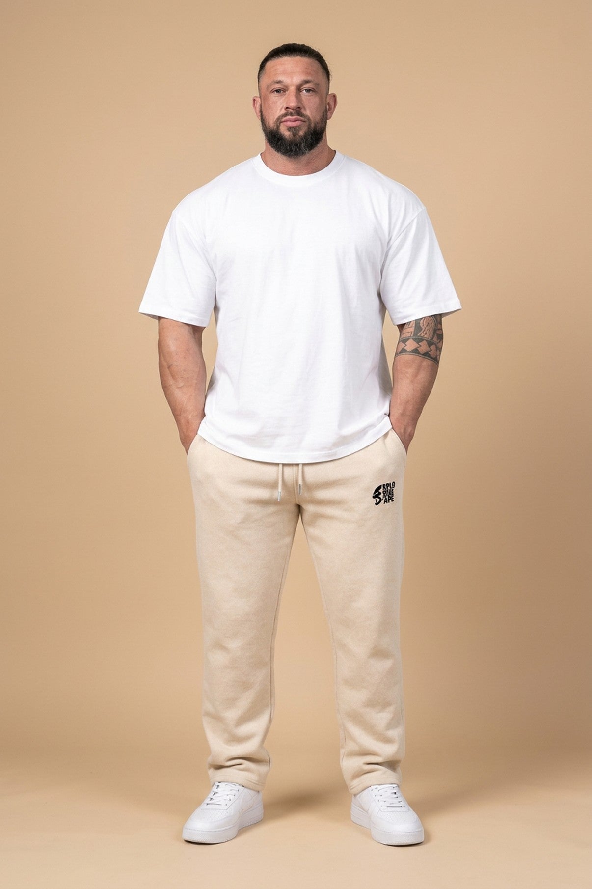 XAPE Ultimate Ape Relaxed Fit Joggers - Stone