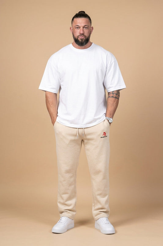 XAPE Original Logo Relaxed Fit Joggers - Stone