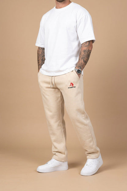 XAPE Original Logo Relaxed Fit Joggers - Stone