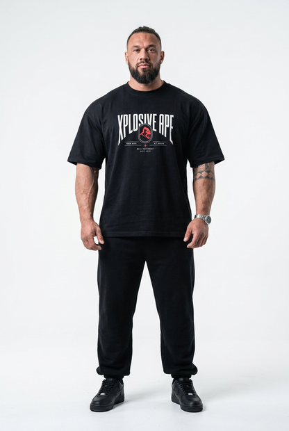 XAPE Fight Circuit Oversized Tee - Black