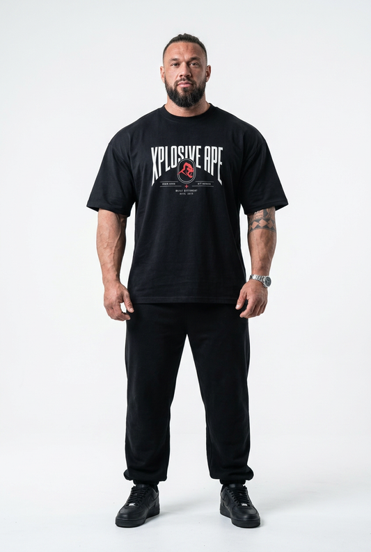XAPE Fight Circuit Oversized Tee - Black