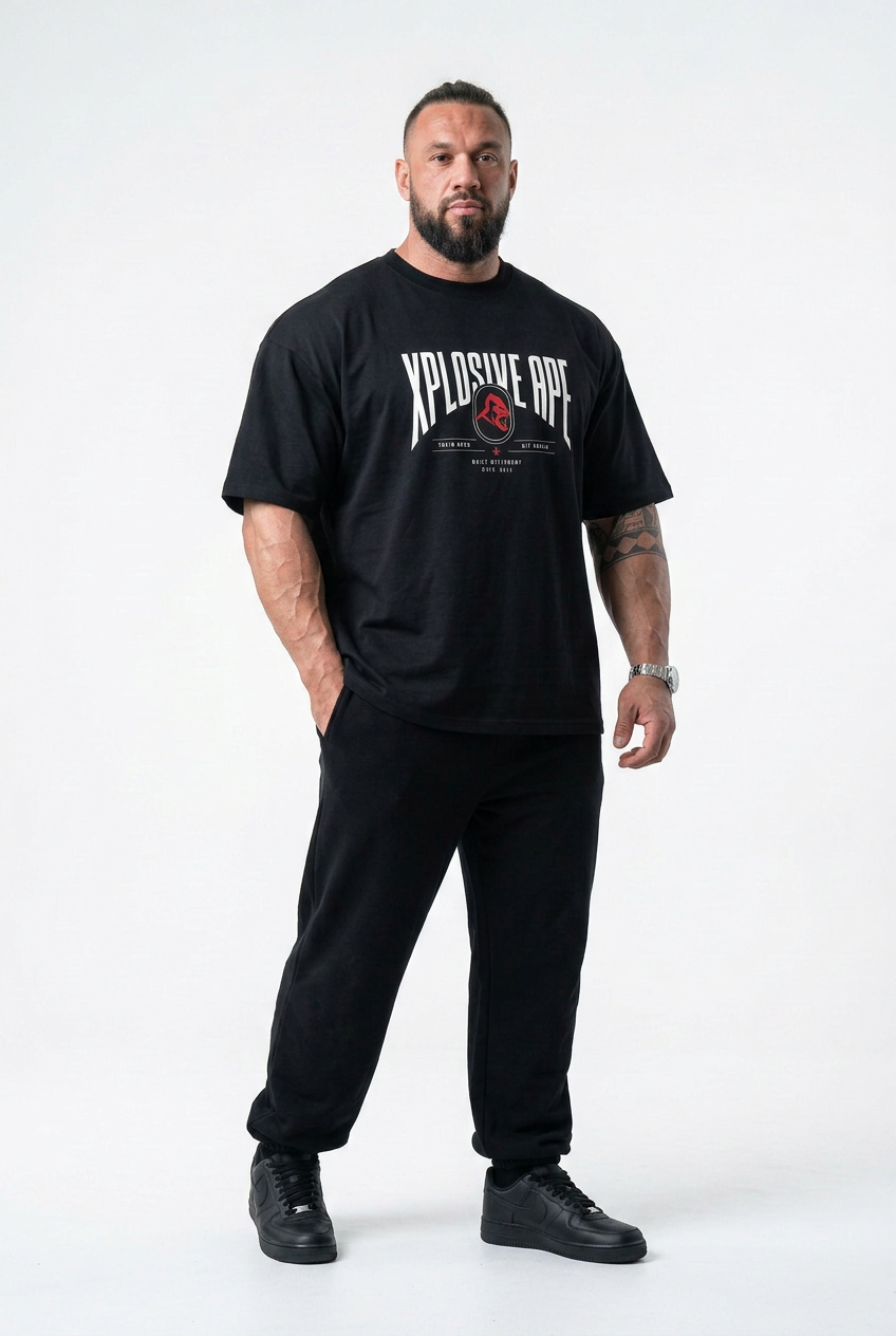 XAPE Fight Circuit Oversized Tee - Black
