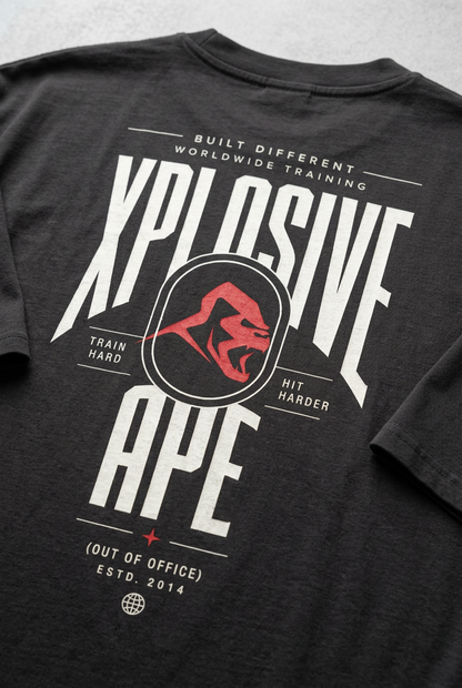 XAPE Fight Circuit Ultra Oversized Tee - Black