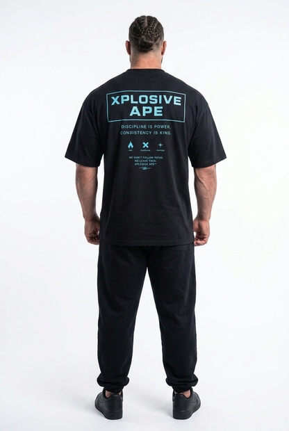 XAPE Blueprint Division Oversized Tee - Black