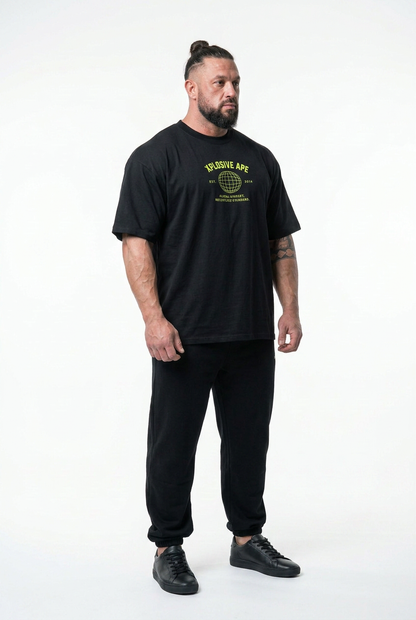 XAPE Mentality Program Oversized Tee - Black