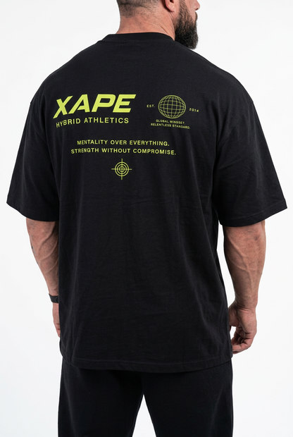XAPE Mentality Program Ultra Oversized Tee - Black