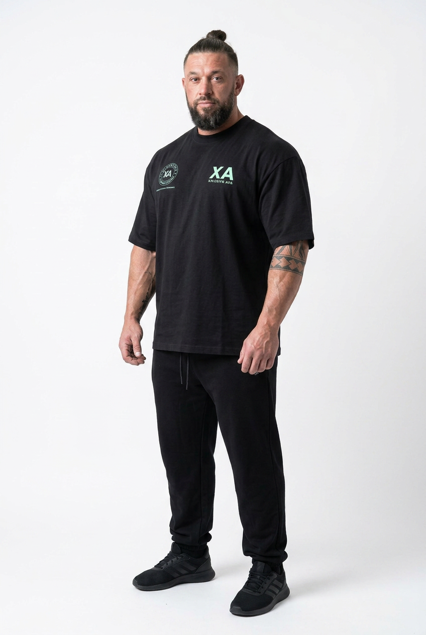 XAPE Chaos Protocol Oversized Tee - Black