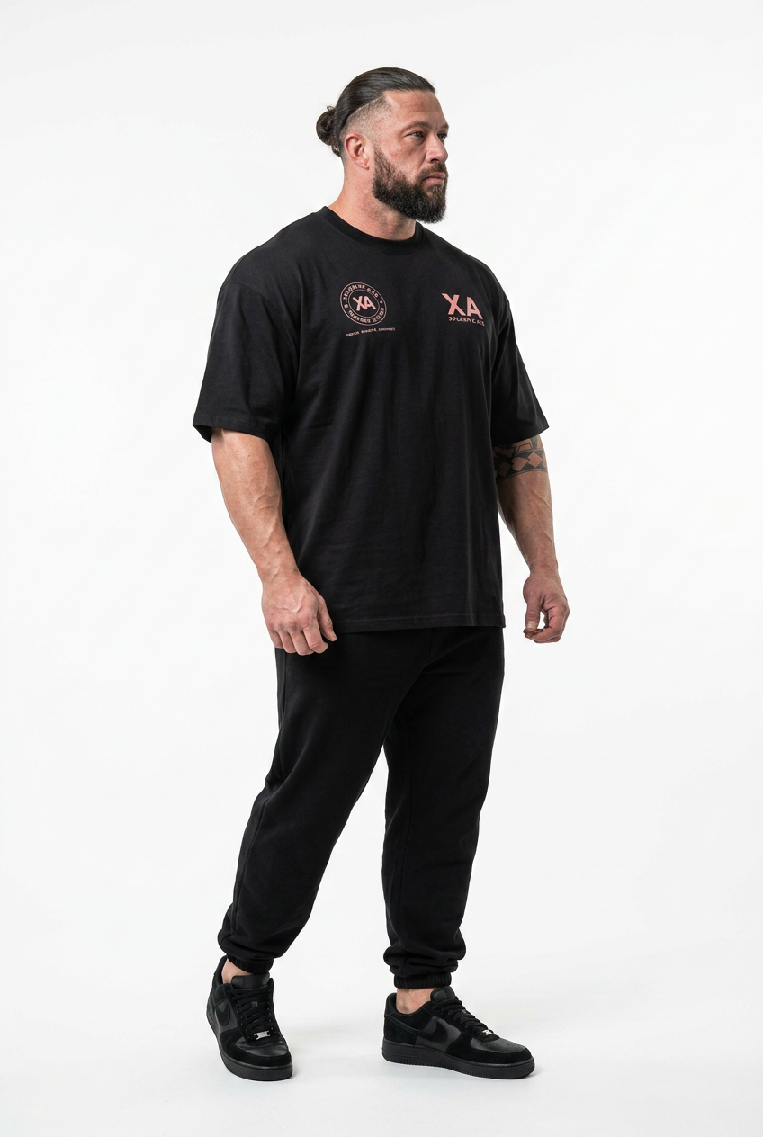 XAPE XA Manifesto Ultra Oversized Tee - Black