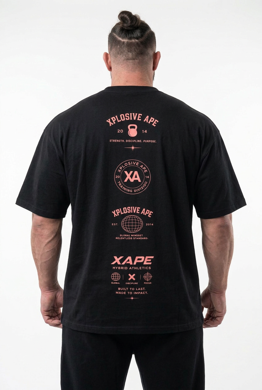 XAPE XA Manifesto Oversized Tee - Black
