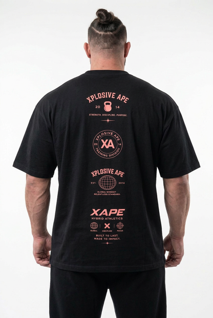 XAPE XA Manifesto Oversized Tee - Black