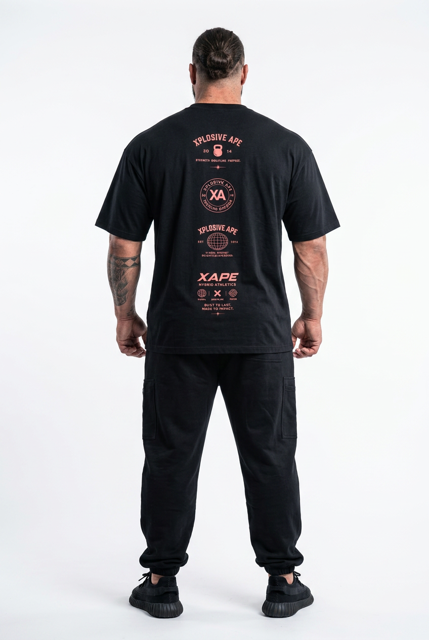 XAPE XA Manifesto Oversized Tee - Black