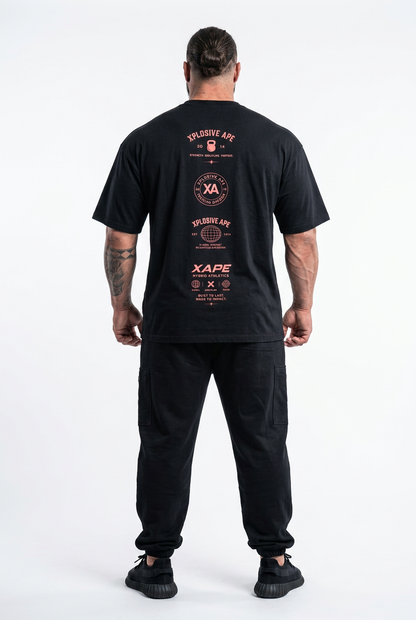 XAPE XA Manifesto Oversized Tee - Black