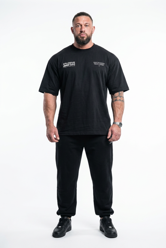 XAPE Voltage Script Oversized Tee - Black
