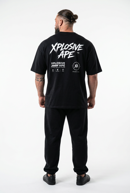 XAPE Voltage Script Oversized Tee - Black