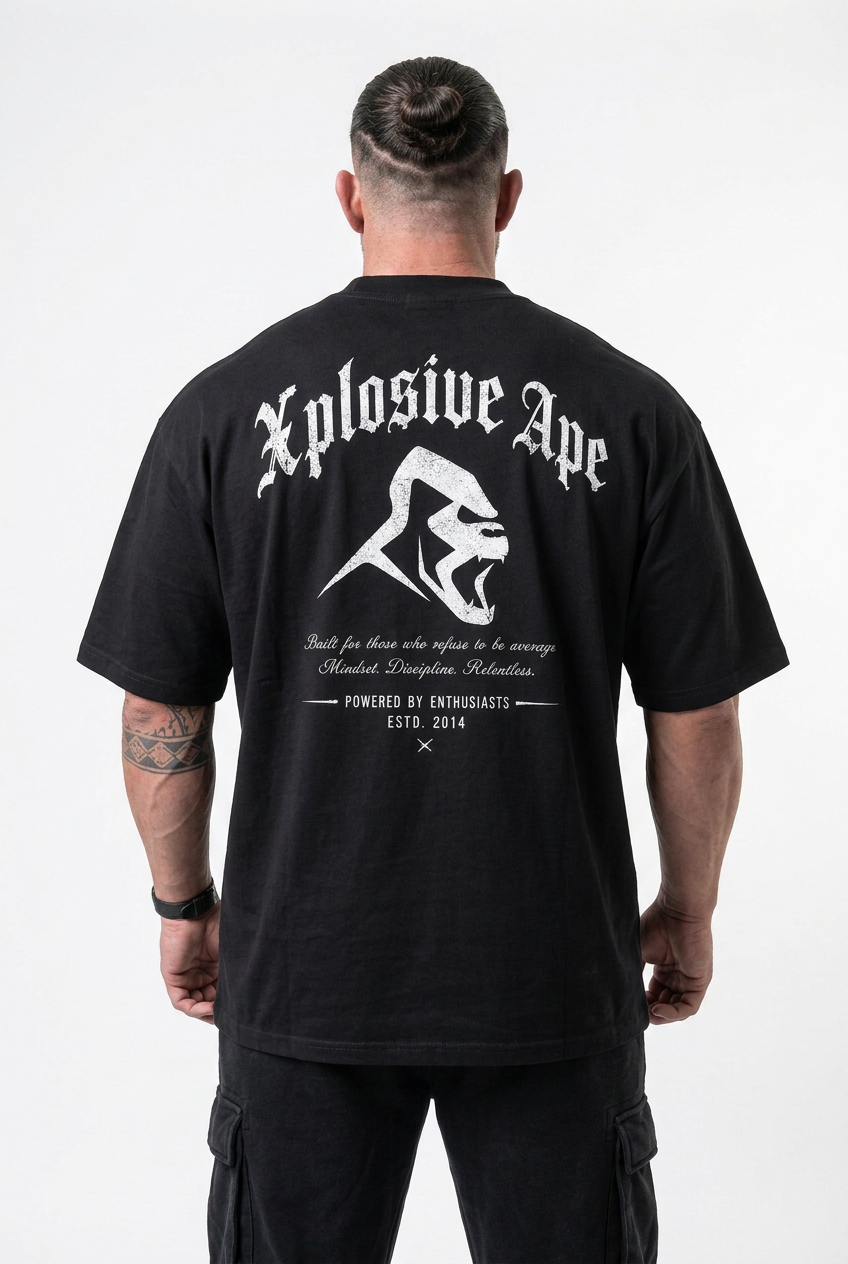 XAPE Built By Instinct Oversized Tee - Black