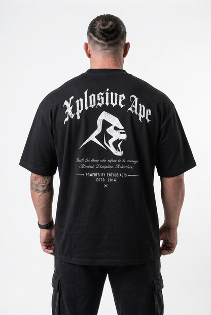 XAPE Built By Instinct Oversized Tee - Black