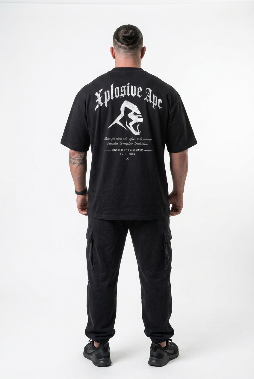 XAPE Built By Instinct Oversized Tee - Black