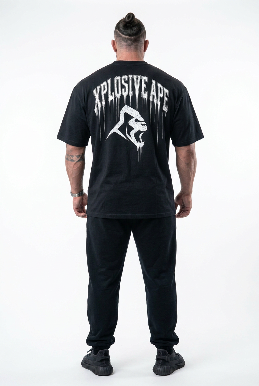 XAPE Ape Authority Oversized Tee - Black