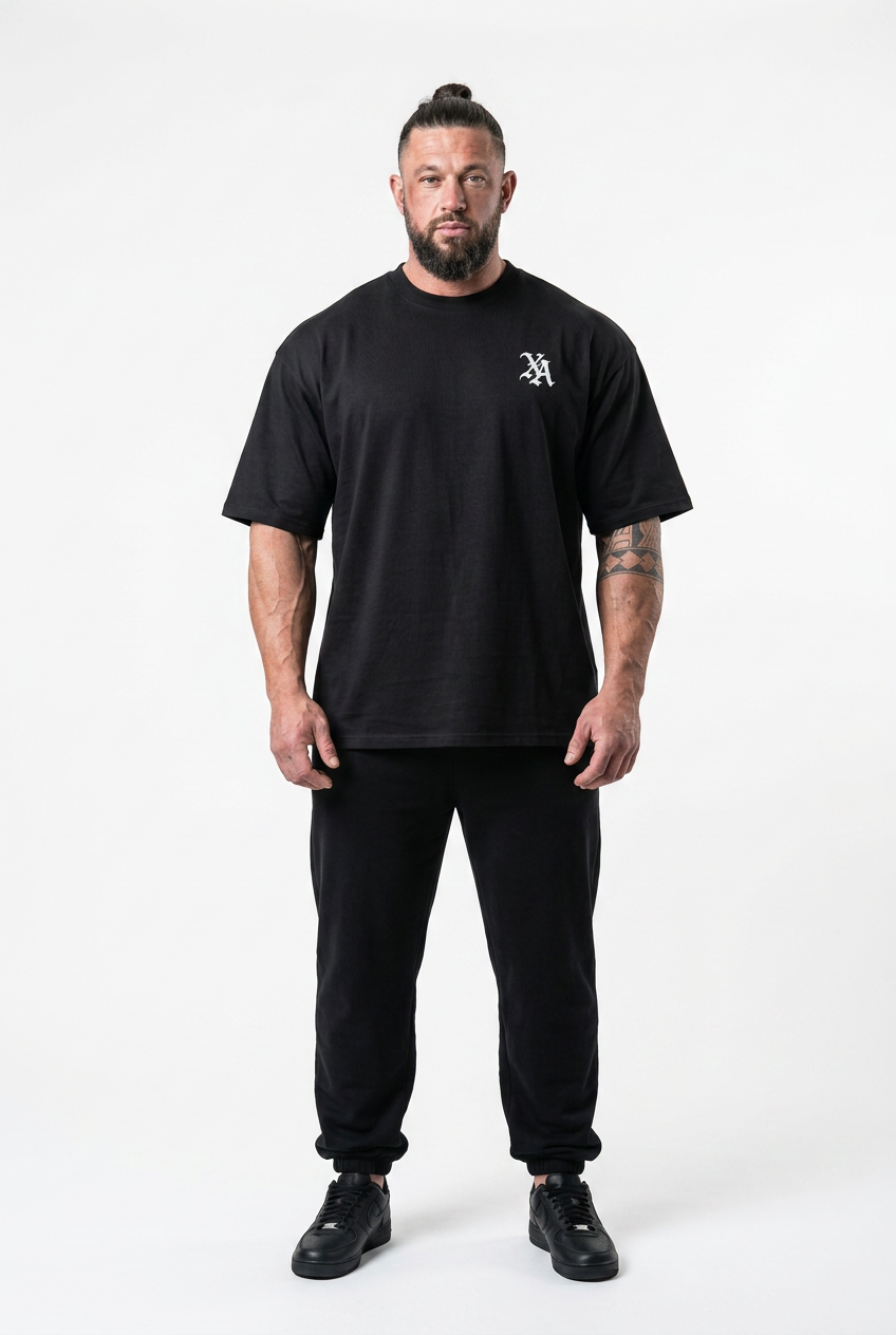 XAPE Venom Script Oversized Tee - Black