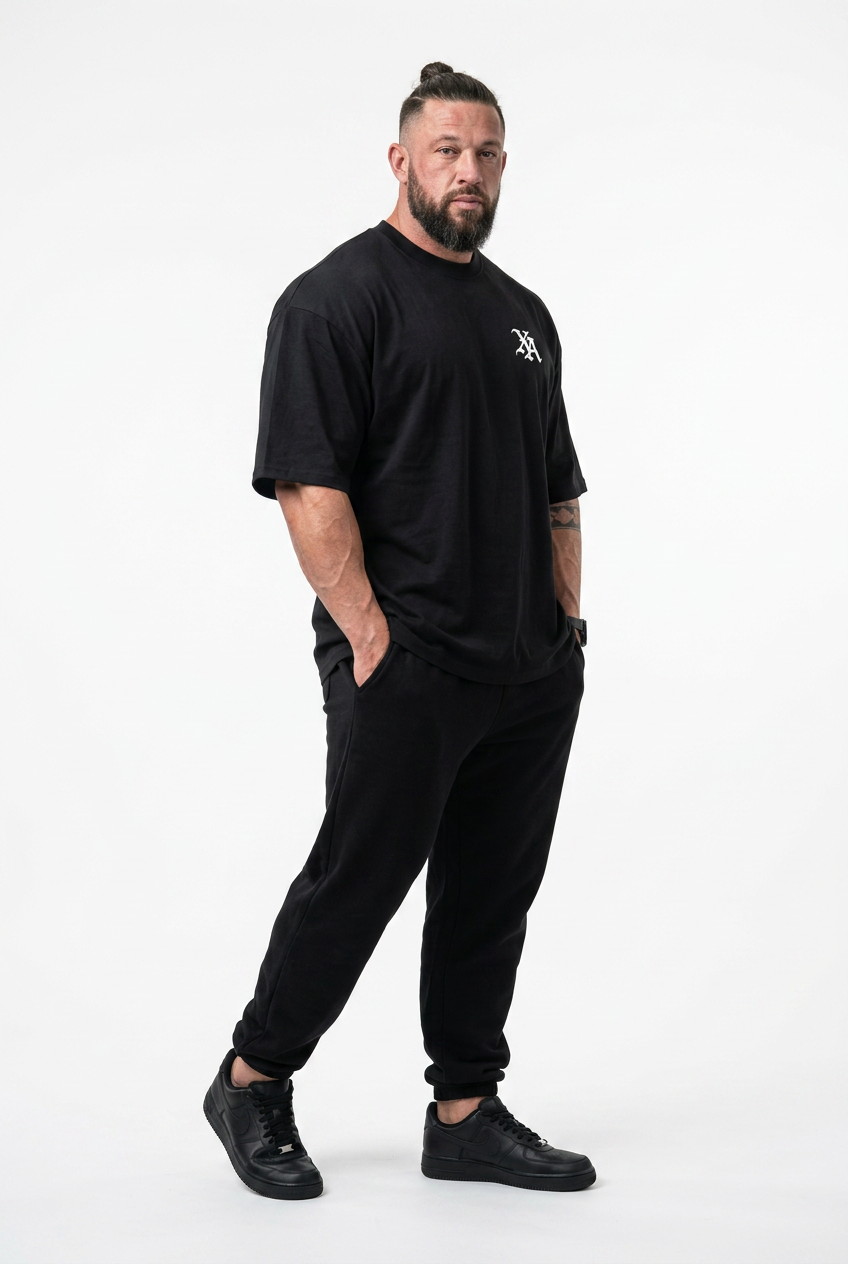 XAPE Venom Script Ultra Oversized Tee - Black
