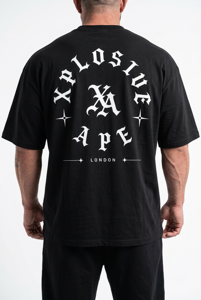 XAPE Venom Script Oversized Tee - Black