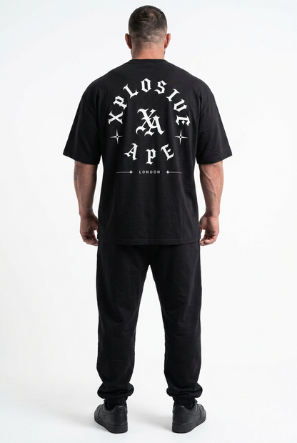 XAPE Venom Script Ultra Oversized Tee - Black