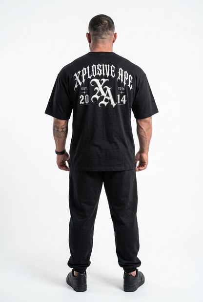 XAPE Thornscript Oversized Tee - Black