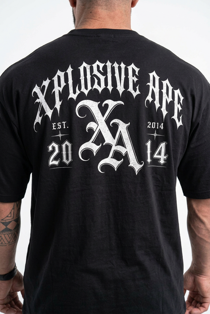 XAPE Thornscript Oversized Tee - Black