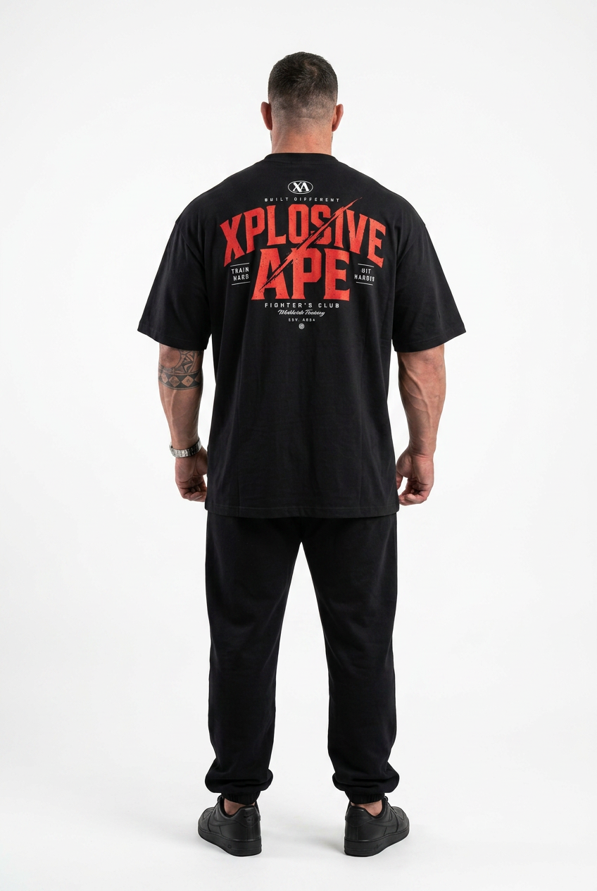 XAPE Championship Oversized Tee - Black