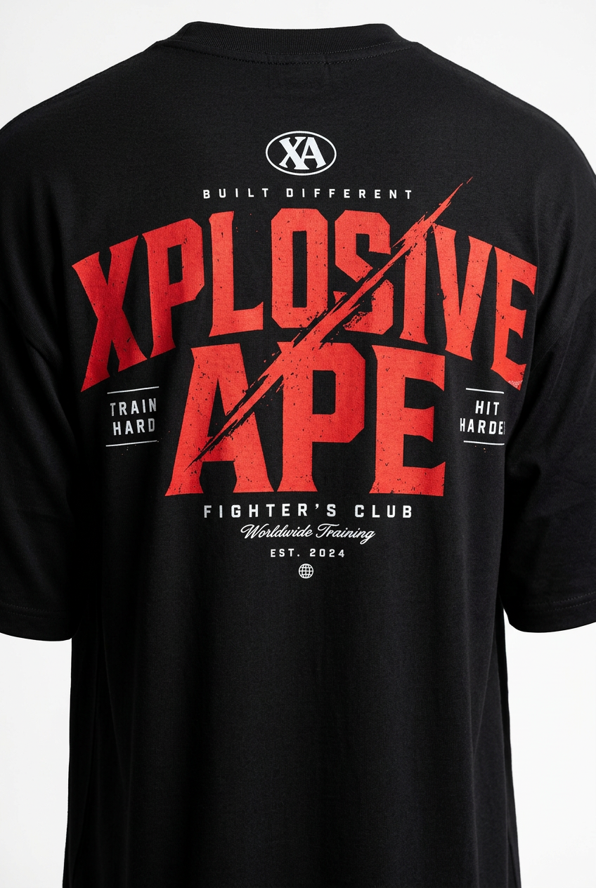 XAPE Championship Ultra Oversized Tee - Black