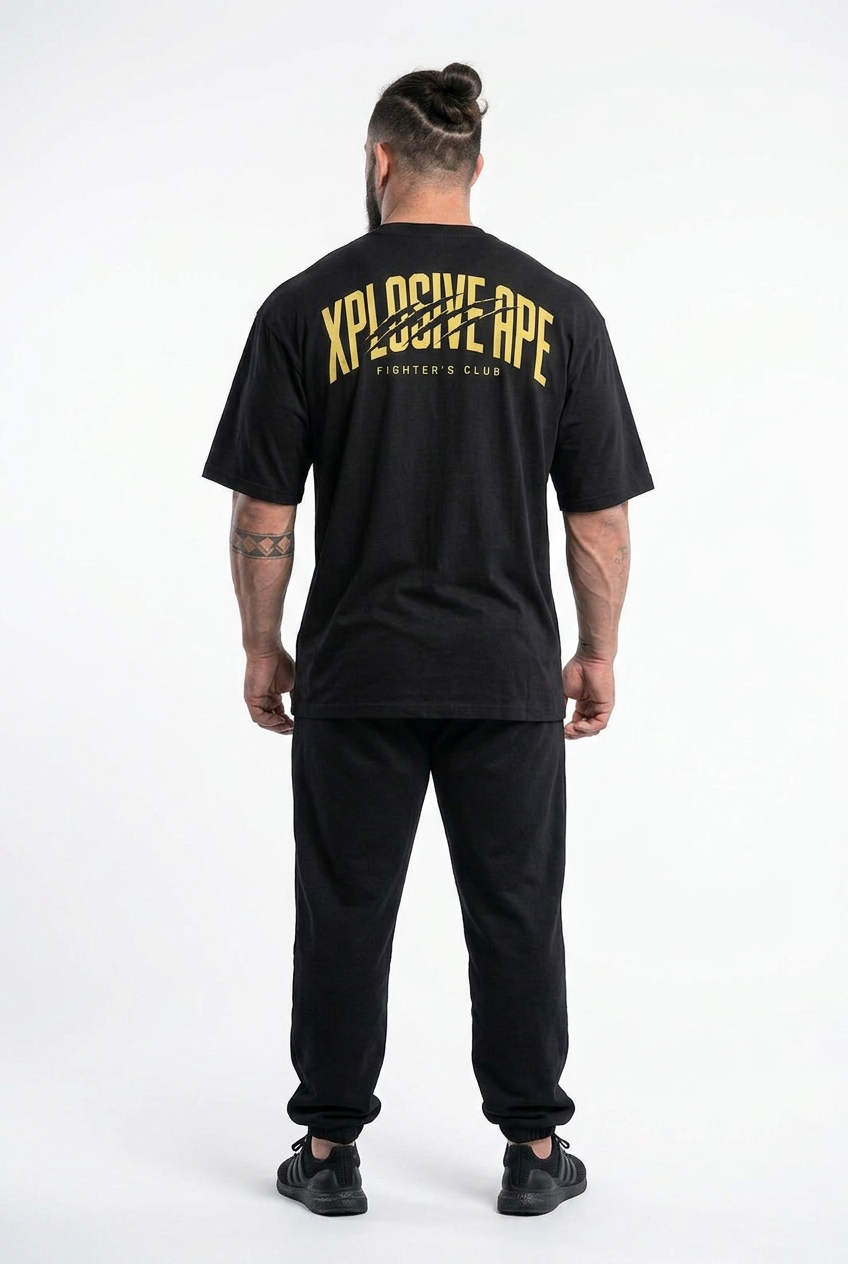 XAPE Strike Form Ultra Oversized Tee - Black