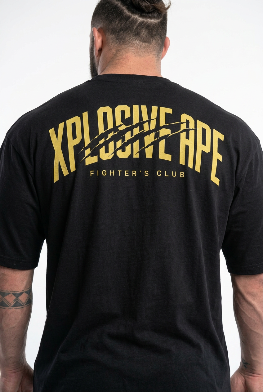 XAPE Strike Form Ultra Oversized Tee - Black