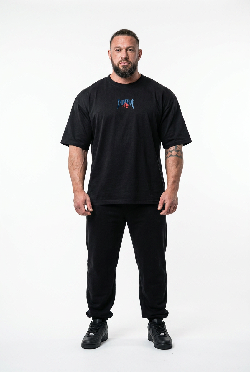 XAPE Iron District Ultra Oversized Tee - Black