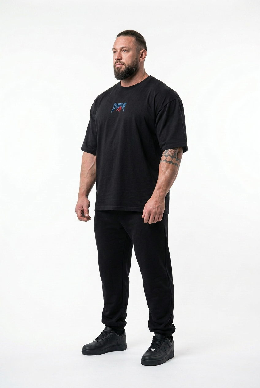 XAPE Iron District Ultra Oversized Tee - Black