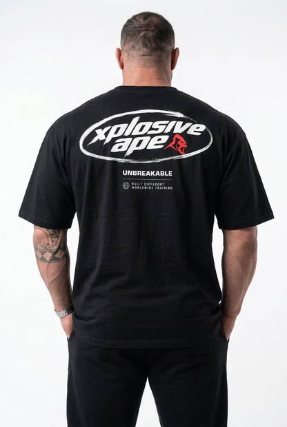 XAPE Motion Unit Oversized Tee - Black