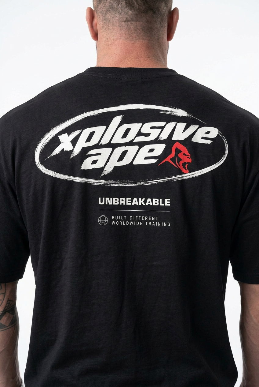 XAPE Motion Unit Ultra Oversized Tee - Black