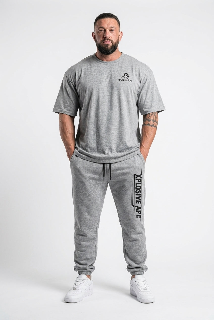 XAPE Evolution Tee & Strike Joggers Combo - Sports Grey