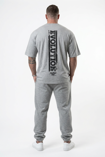 XAPE Evolution Tee & Originals Joggers Combo - Sports Grey