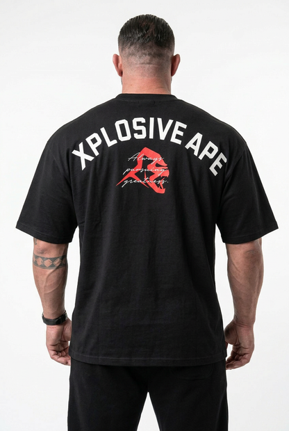 XAPE Hyperdrive Oversized Tee - Black