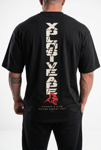 XAPE Vertex Oversized Tee - Black