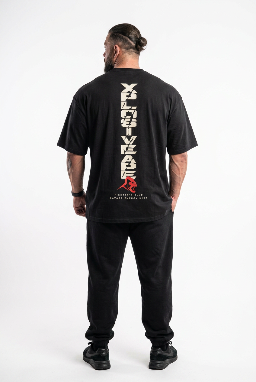 XAPE Vertex Ultra Oversized Tee - Black