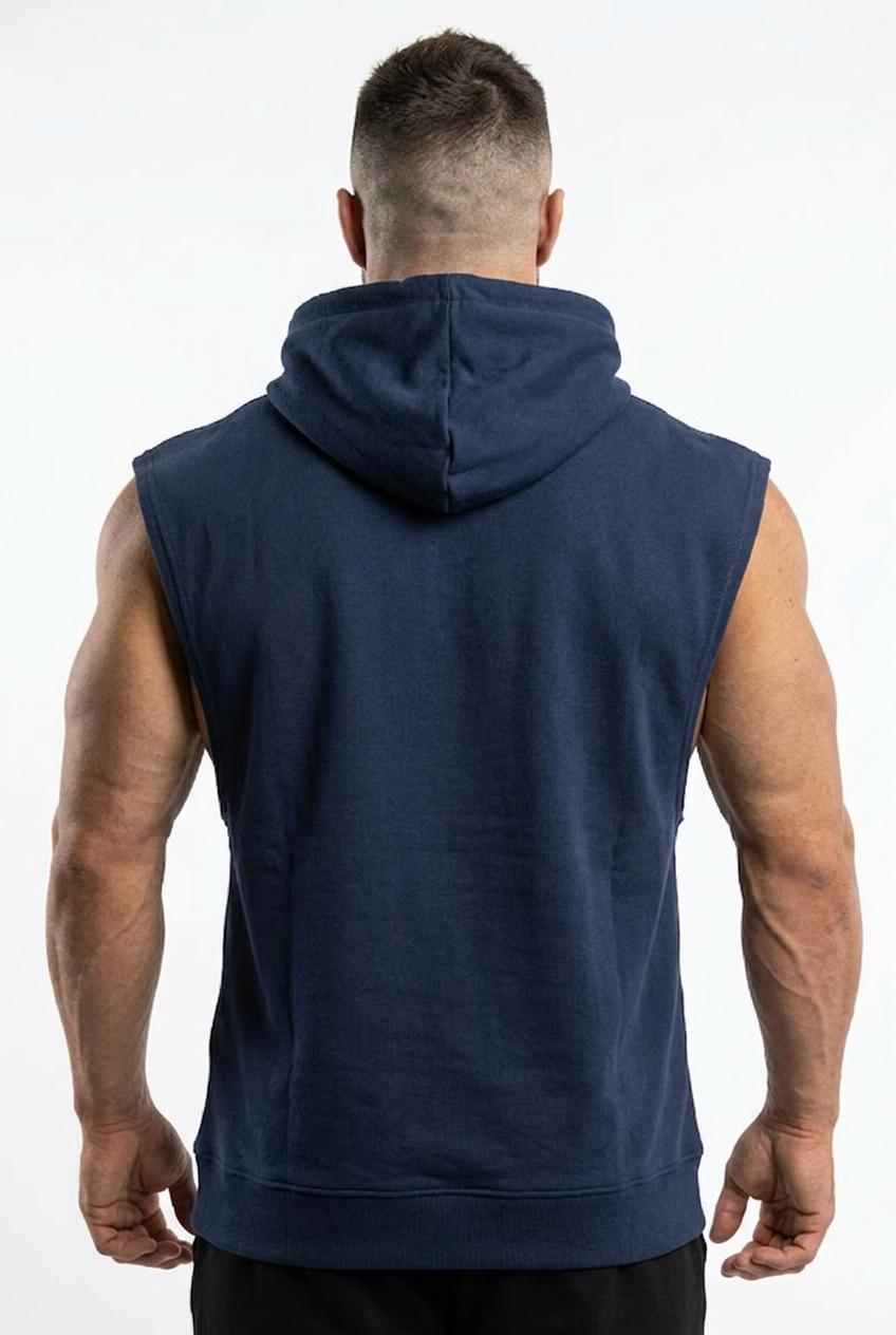 XAPE Apex Drop Arm Muscle Top - Navy
