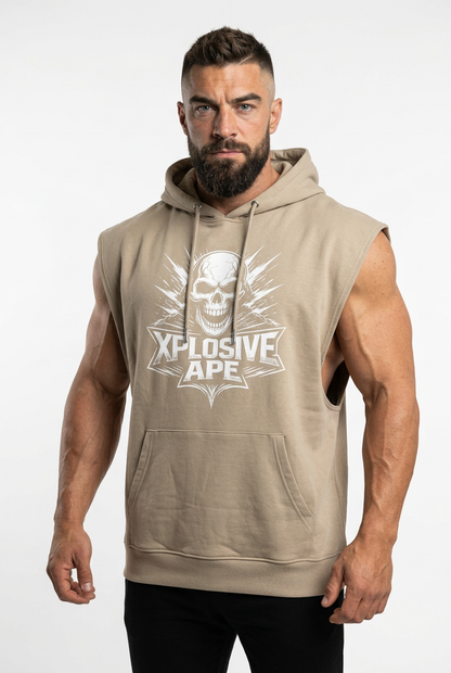 XAPE Apex Drop Arm Muscle Top - Sand
