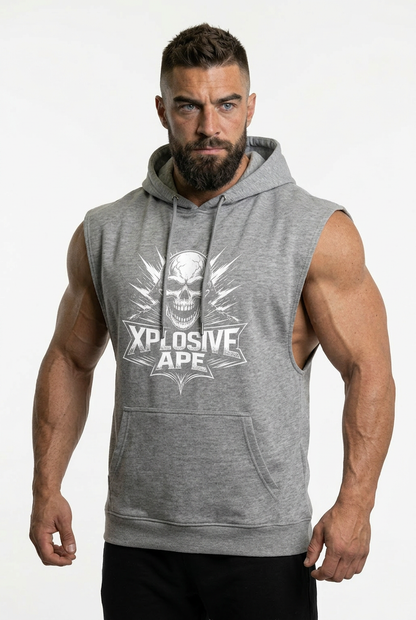 XAPE Apex Drop Arm Muscle Top - Sports Grey