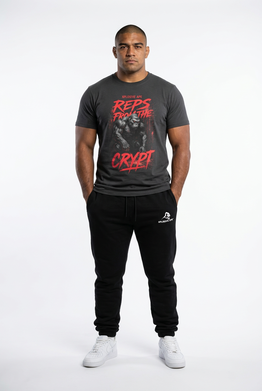 XAPE Reps From The Crypt Tee - Charcoal