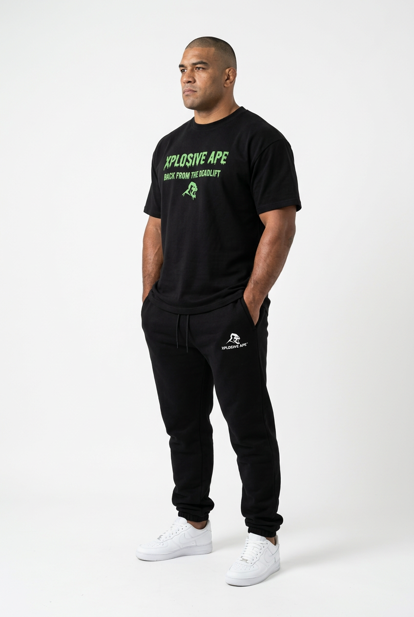 XAPE Back From The Deadlift Tee - Black